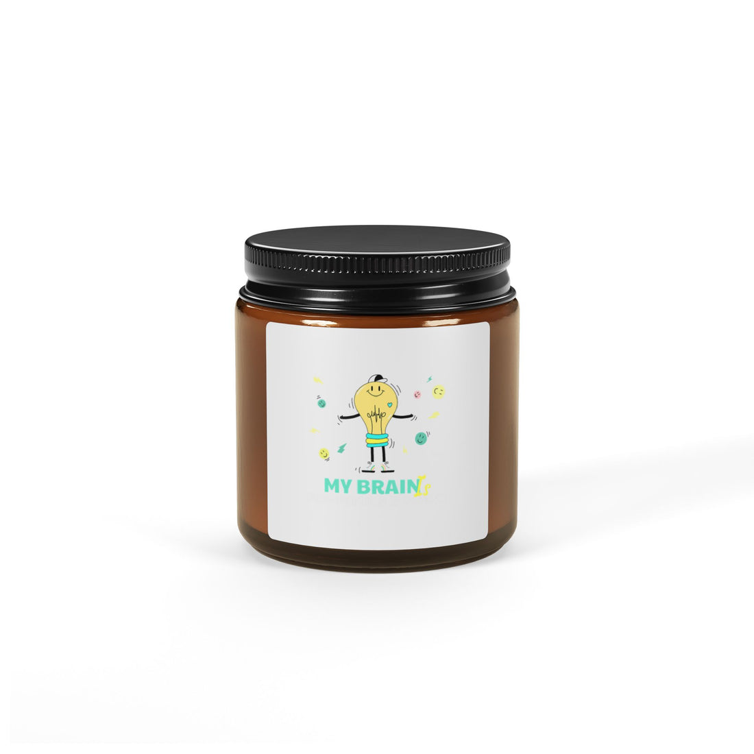 Scented Soy Candle (Multi-Size, Amber Jar)